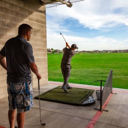 Mulligans Driving Range Hitting Bay