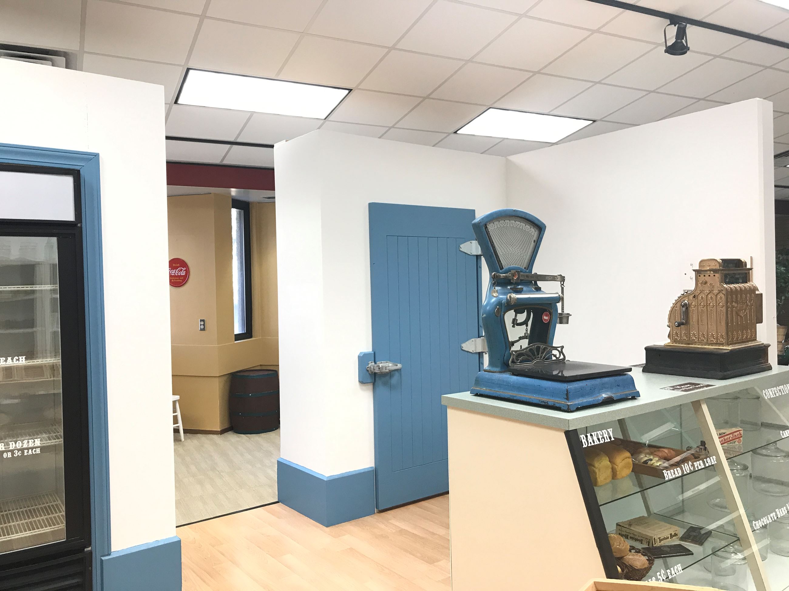 Counter in the Service Station exhibit