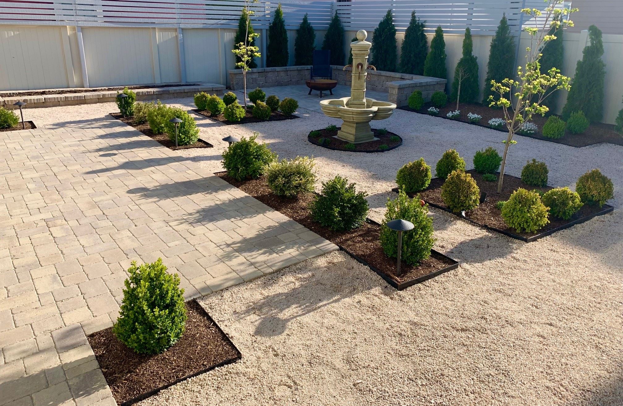 Completed Hardscape Backyard Conversion Project