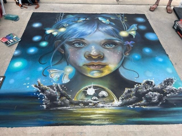 Chalk Art Photo of fairy